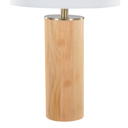 Majestic Office Furniture 27" Ash Wood Table Lamp