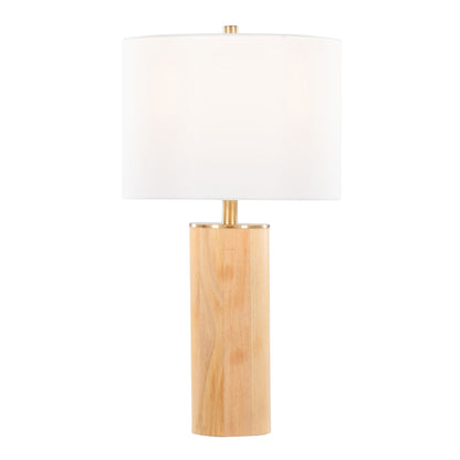 Majestic Office Furniture 27" Ash Wood Table Lamp