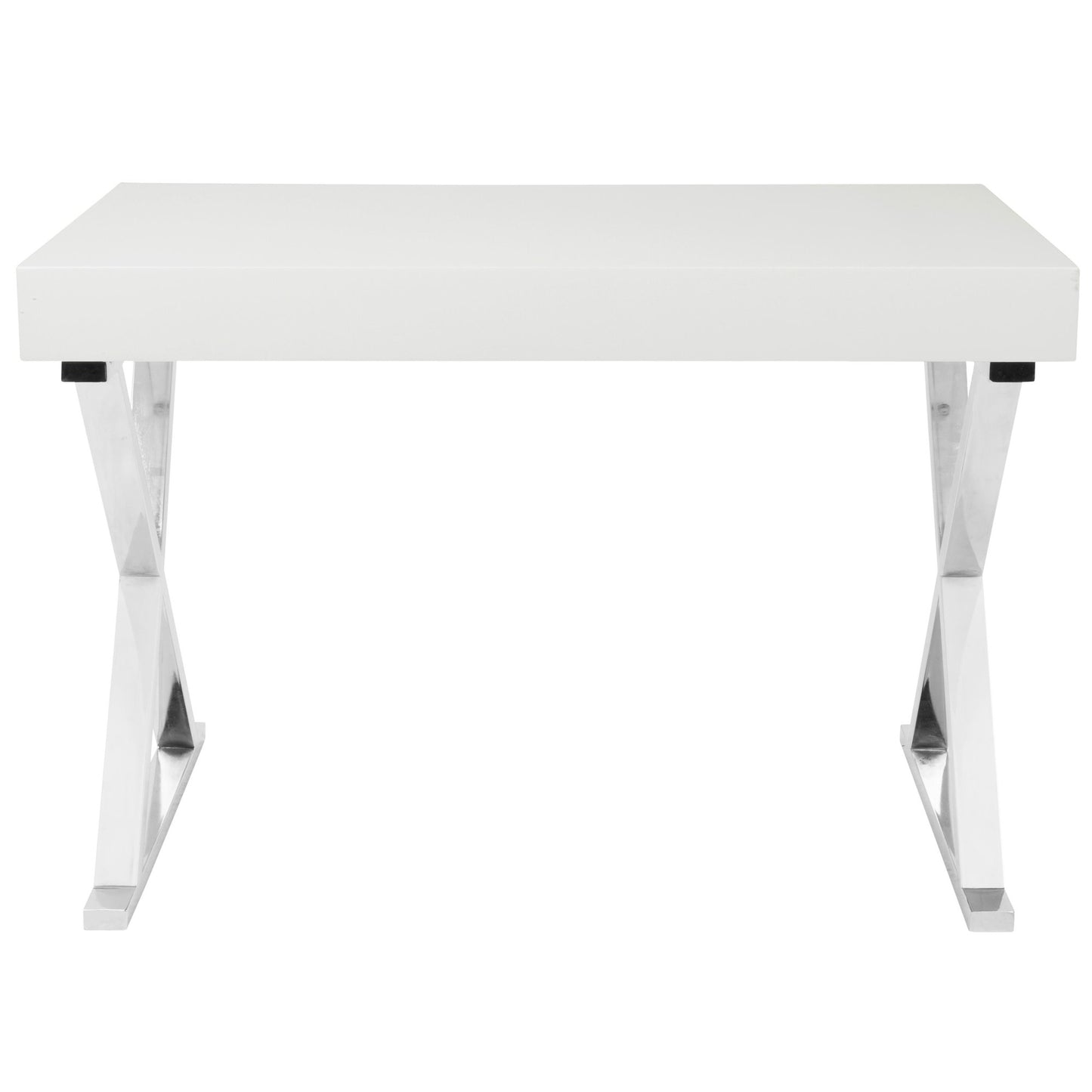 Luster Contemporary Desk in White