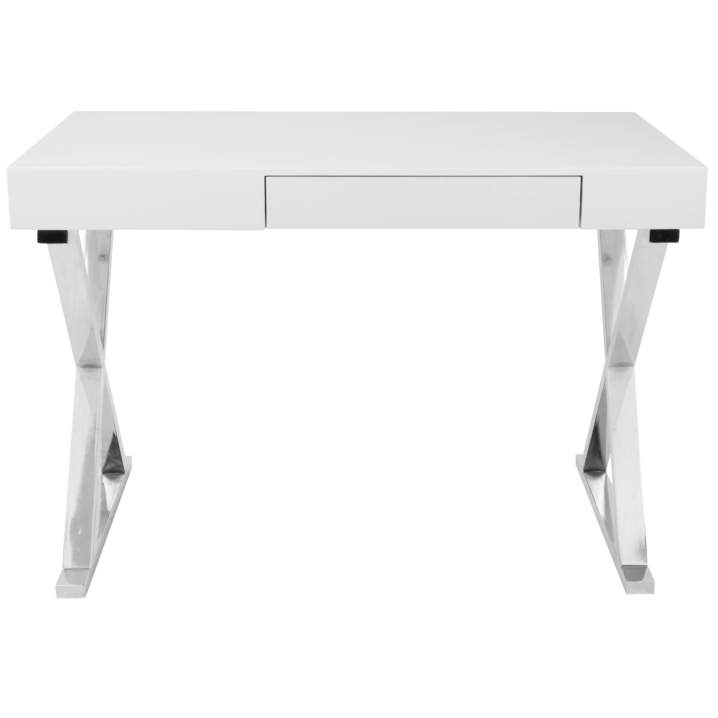 Luster Contemporary Desk in White