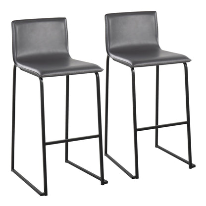 Majestic Office Furniture 30" Fixed-Height Barstool - Set of 2