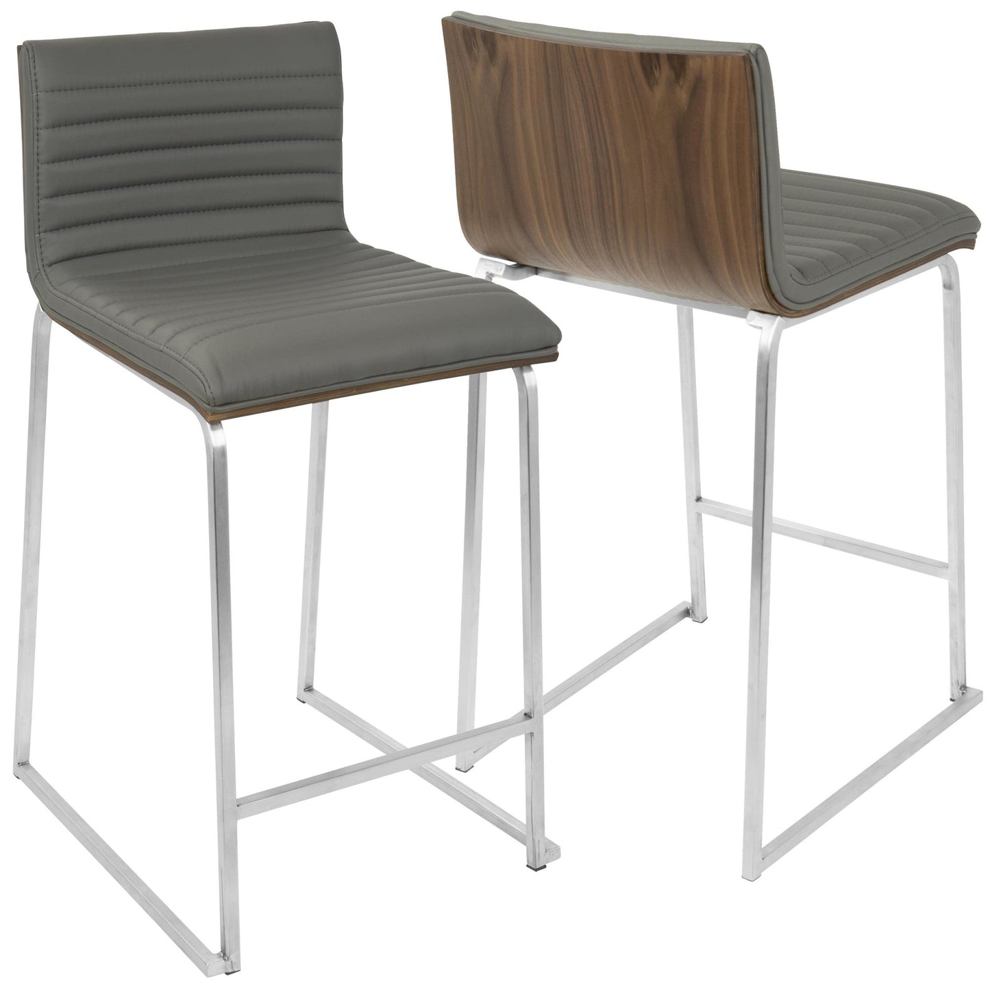 Majestic Office Furniture 26" Fixed-Height Counter Stool - Set of 2