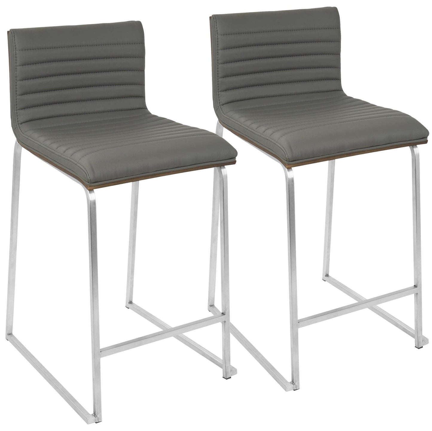 Majestic Office Furniture 26" Fixed-Height Counter Stool - Set of 2