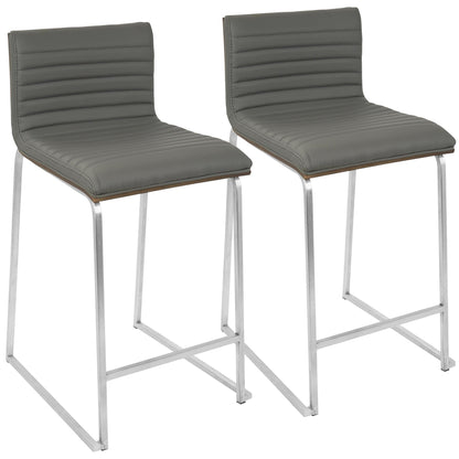 Majestic Office Furniture 26" Fixed-Height Counter Stool - Set of 2