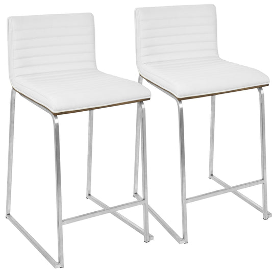 Majestic Office Furniture 26" Fixed-Height Counter Stool - Set of 2