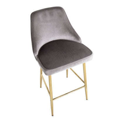 Majestic Office Furniture 25" Fixed-Height Counter Stool - Set of 2