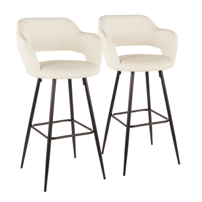 Majestic Office Furniture 30" Fixed-Height Barstool - Set of 2