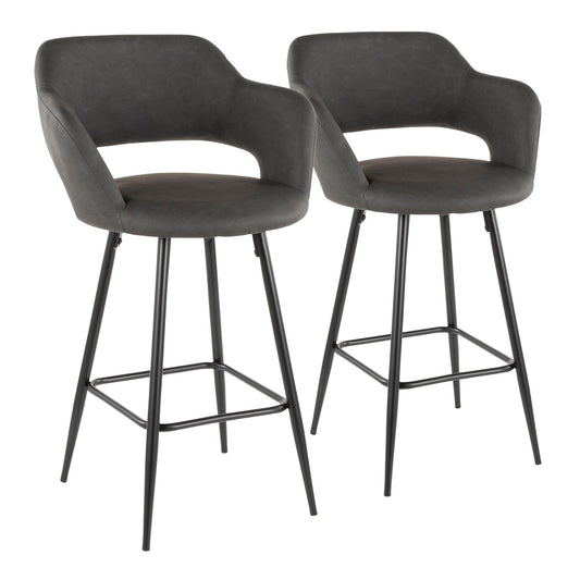 Majestic Office Furniture 25" Fixed-Height Counter Stool - Set of 2
