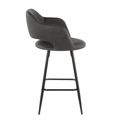 Majestic Office Furniture 25" Fixed-Height Counter Stool - Set of 2