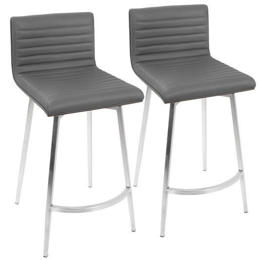 Majestic Office Furniture 26" Fixed-Height Counter Stool - Set of 2