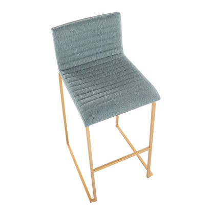 Majestic Office Furniture Mara 30" Fixed-Height Barstool - Set of 2