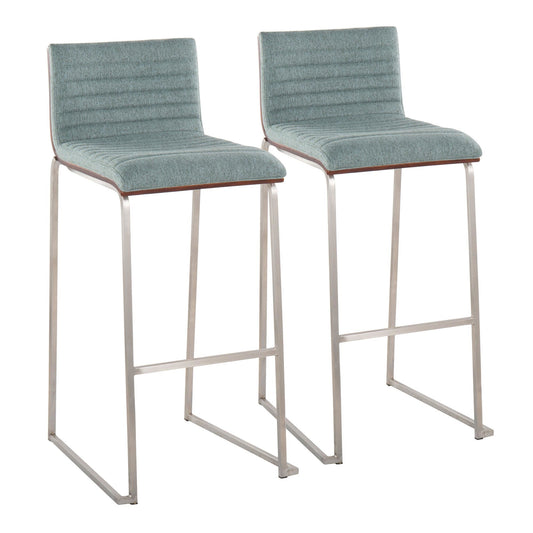 Majestic Office Furniture Mara 30" Fixed-Height Barstool - Set of 2