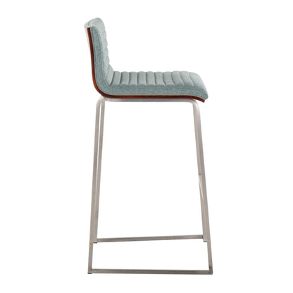 Majestic Office Furniture Mara 30" Fixed-Height Barstool - Set of 2