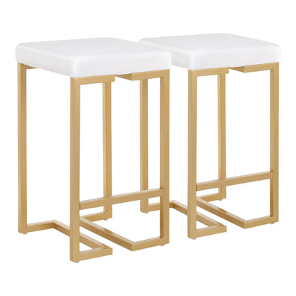 Majestic Office Furniture 26" Fixed-Height Counter Stool - Set of 2