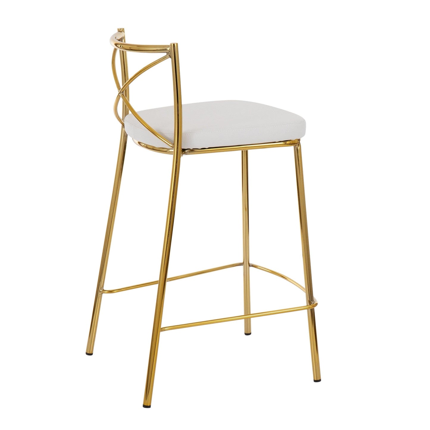 Majestic Office Furniture Charlotte 25" Fixed-Height Counter Stool - Set of 2