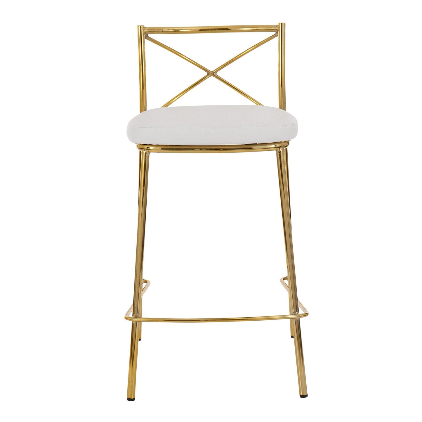Majestic Office Furniture Charlotte 25" Fixed-Height Counter Stool - Set of 2