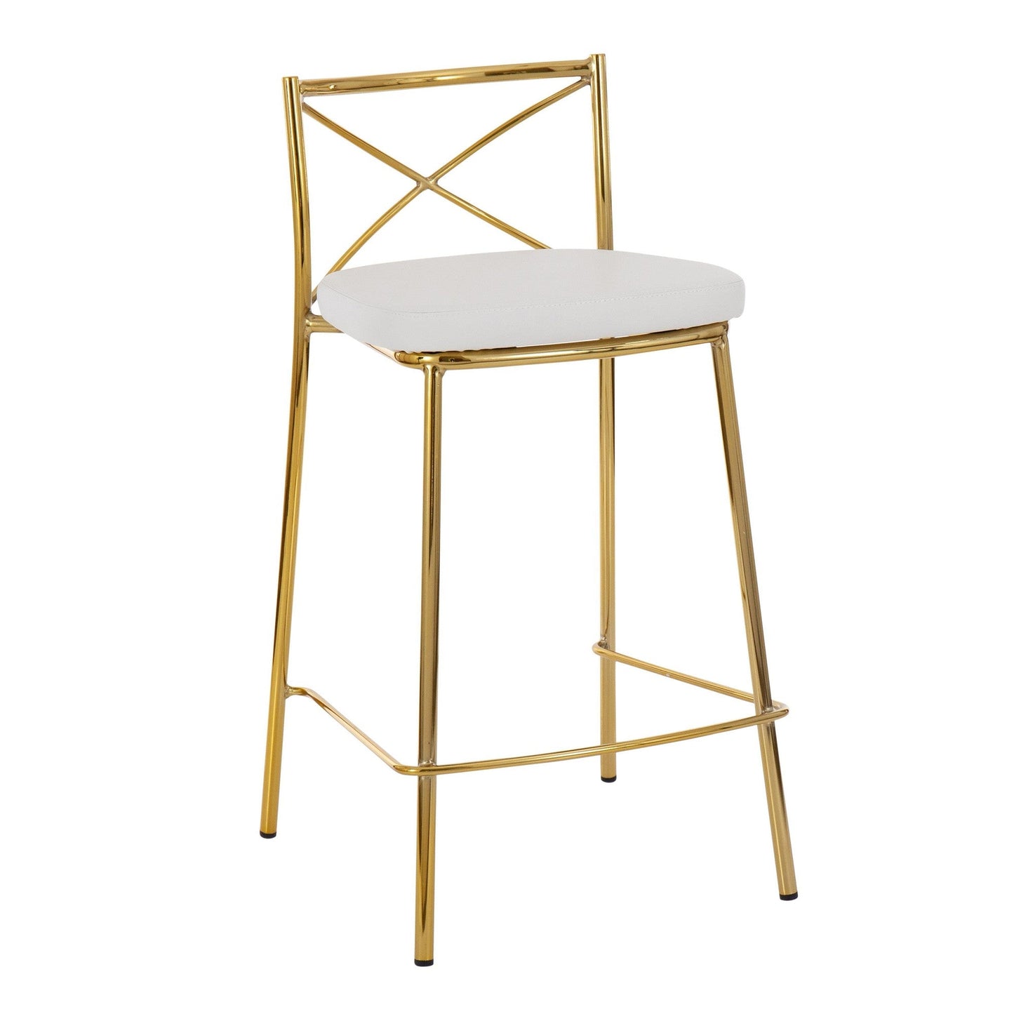 Majestic Office Furniture Charlotte 25" Fixed-Height Counter Stool - Set of 2
