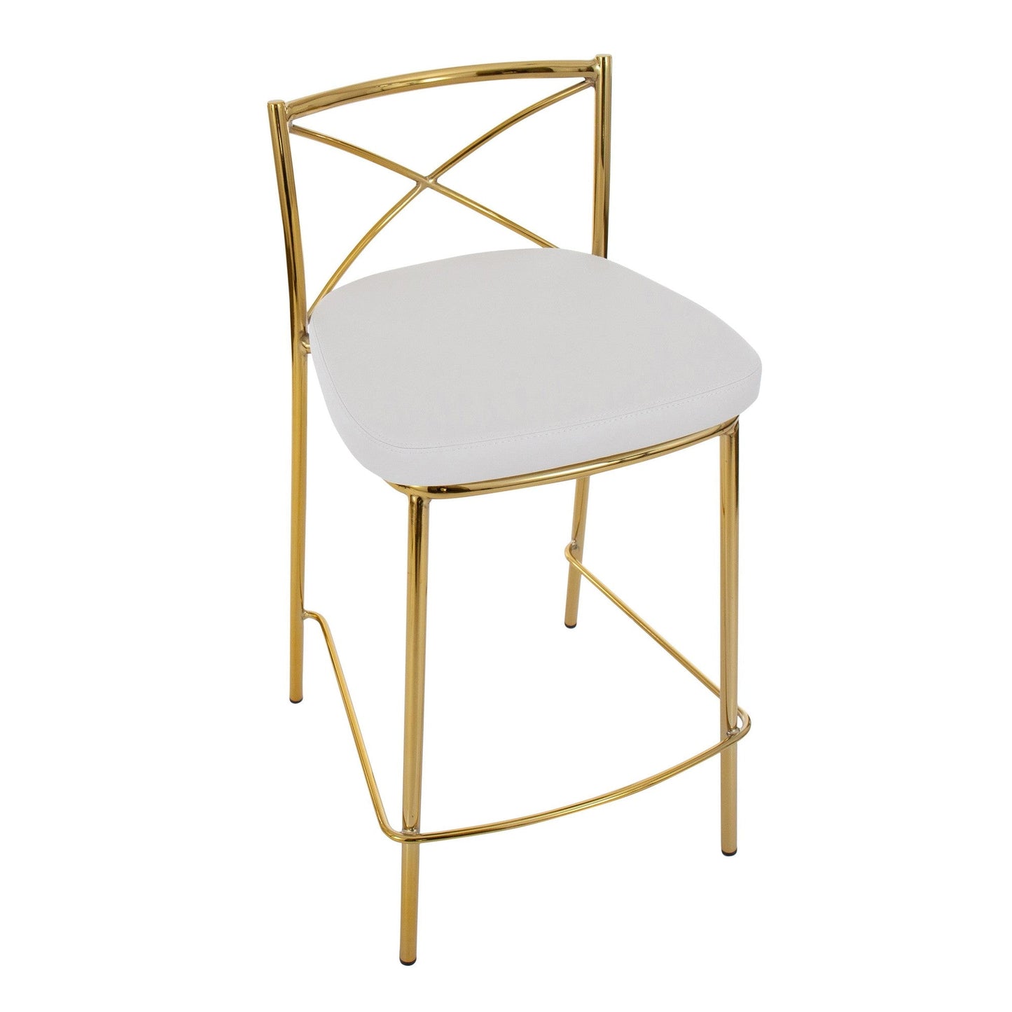 Majestic Office Furniture Charlotte 25" Fixed-Height Counter Stool - Set of 2