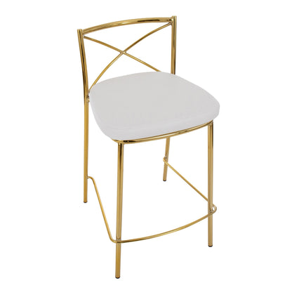 Majestic Office Furniture Charlotte 25" Fixed-Height Counter Stool - Set of 2