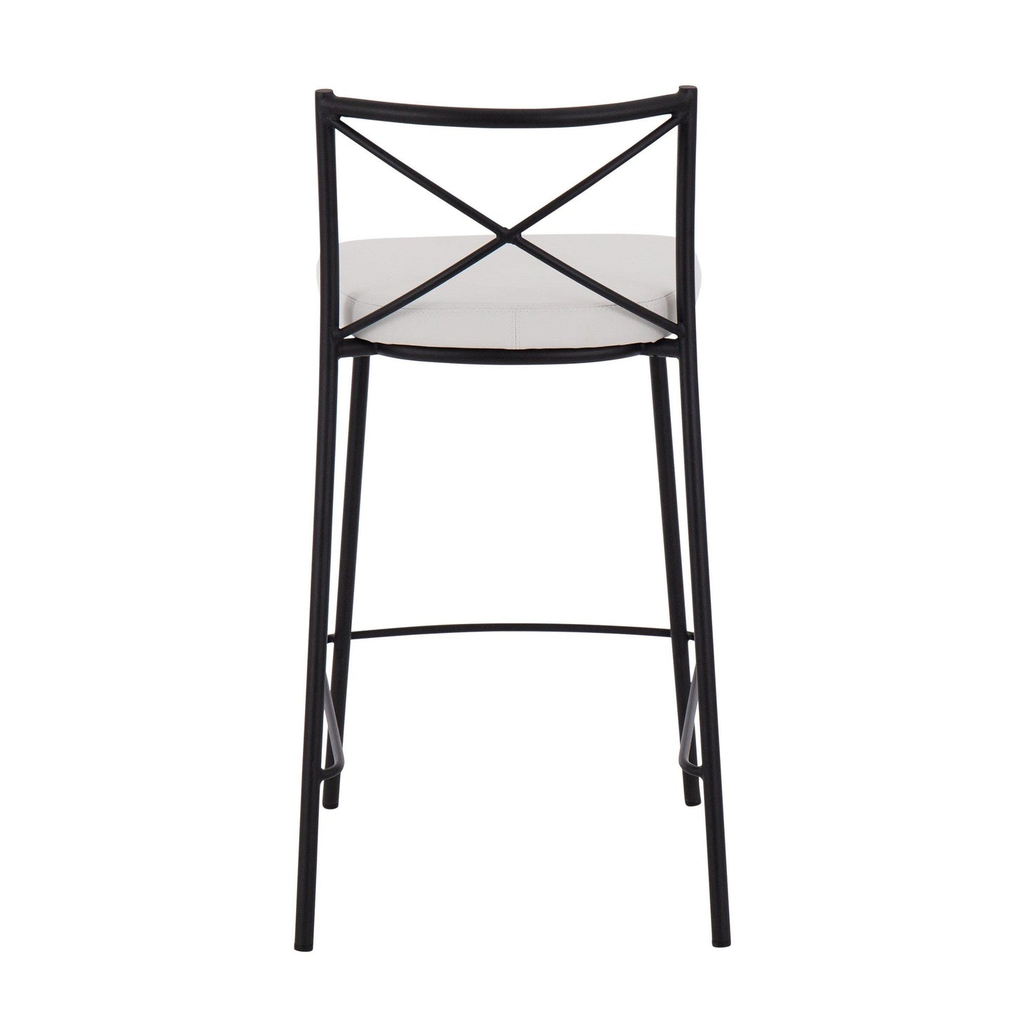 Majestic Office Furniture Charlotte 25" Fixed-Height Counter Stool - Set of 2