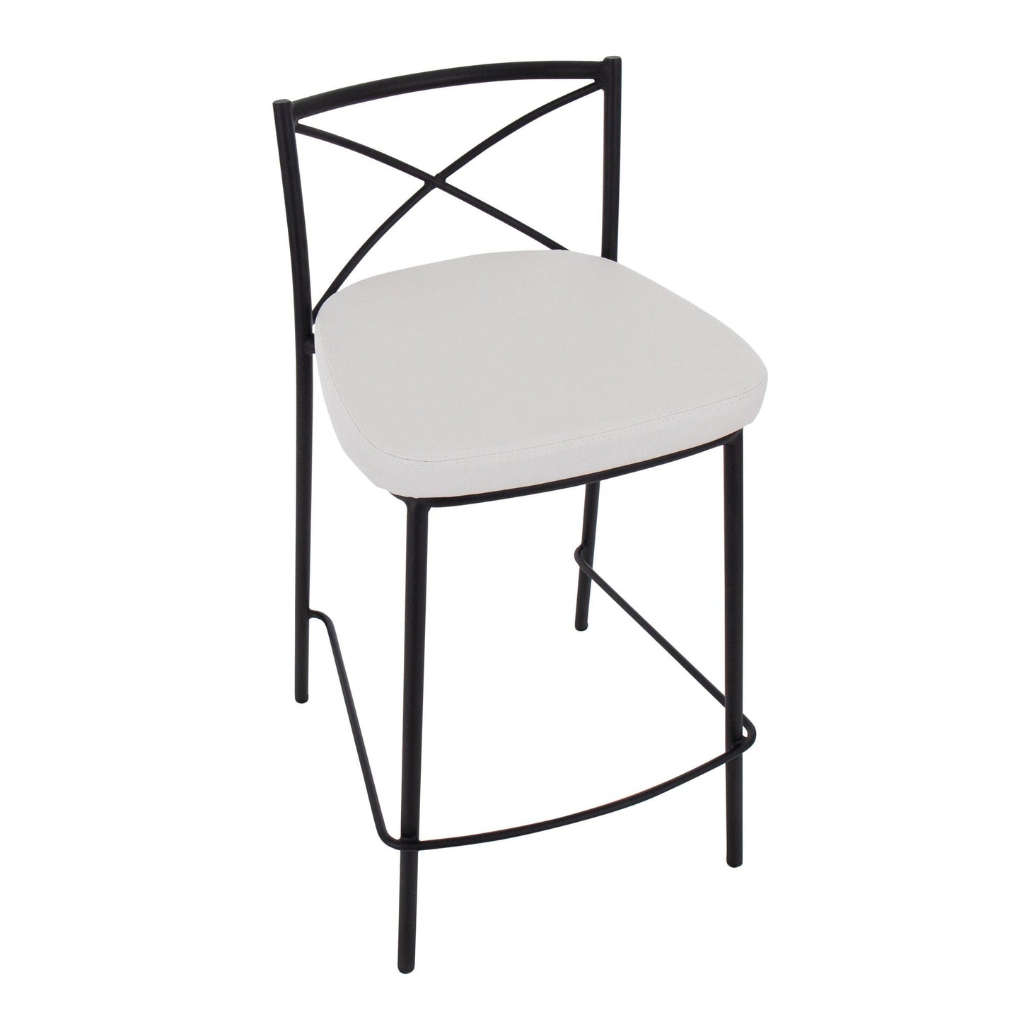 Majestic Office Furniture Charlotte 25" Fixed-Height Counter Stool - Set of 2