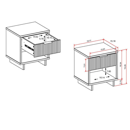 Manhattan Comfort Granville Nightstand 1.0