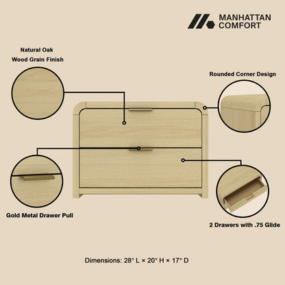 Manhattan Comfort Grace Nightstand