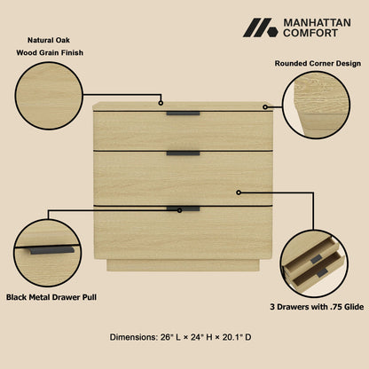 Manhattan Comfort Payton Nightstand