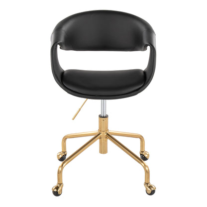 Lumisource Curvo Upholstered 4-star Task Chair
