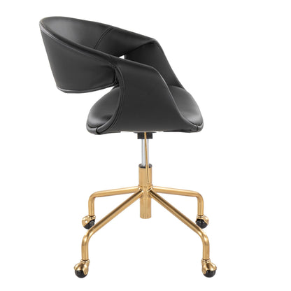 Lumisource Curvo Upholstered 4-star Task Chair