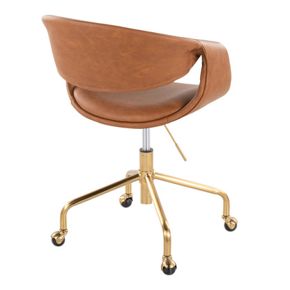 Lumisource Curvo Upholstered 4-star Task Chair