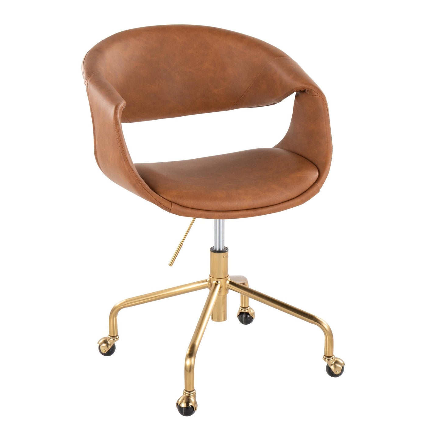 Lumisource Curvo Upholstered 4-star Task Chair