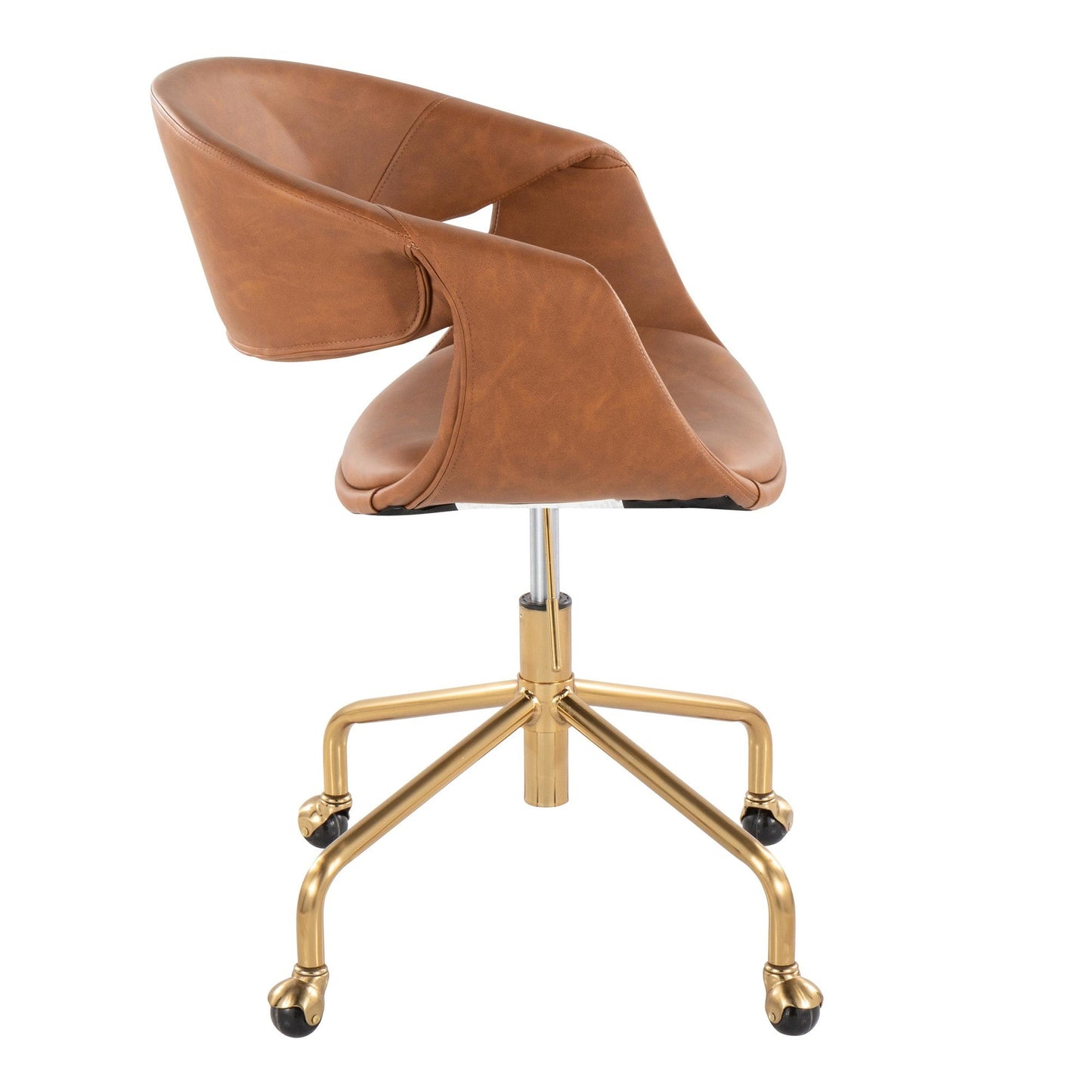 Lumisource Curvo Upholstered 4-star Task Chair