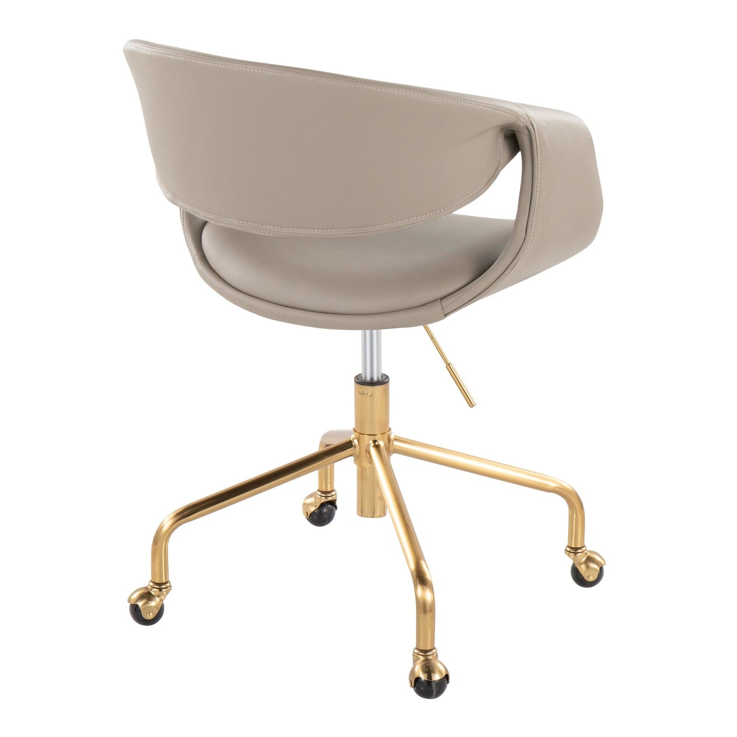 Lumisource Curvo Upholstered 4-star Task Chair