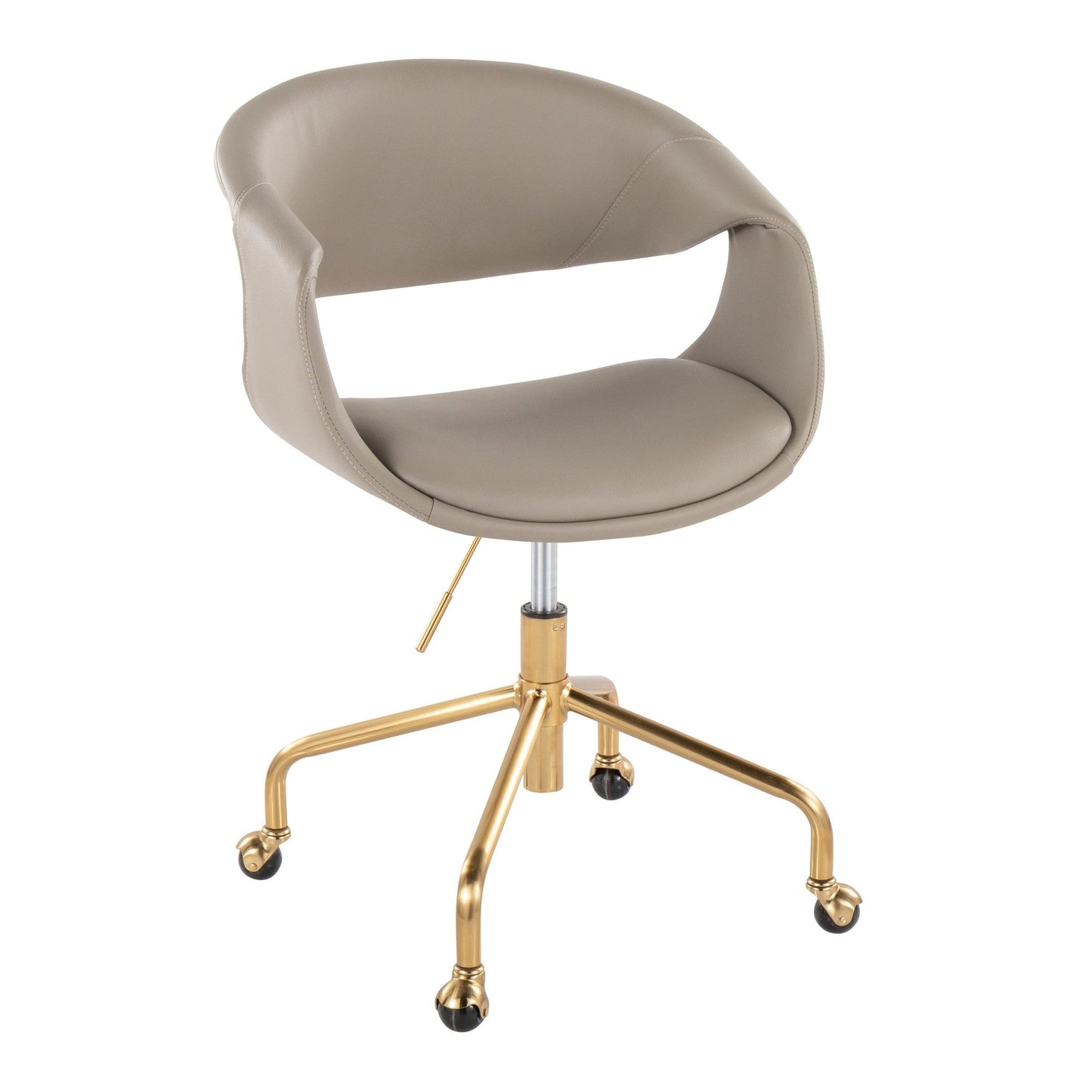Lumisource Curvo Upholstered 4-star Task Chair