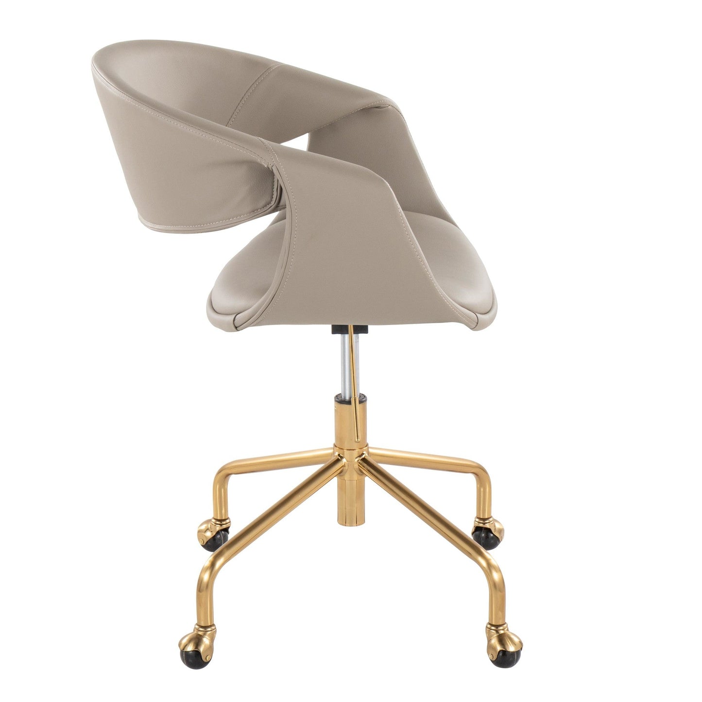 Lumisource Curvo Upholstered 4-star Task Chair