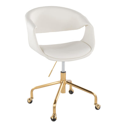 Lumisource Curvo Upholstered 4-star Task Chair