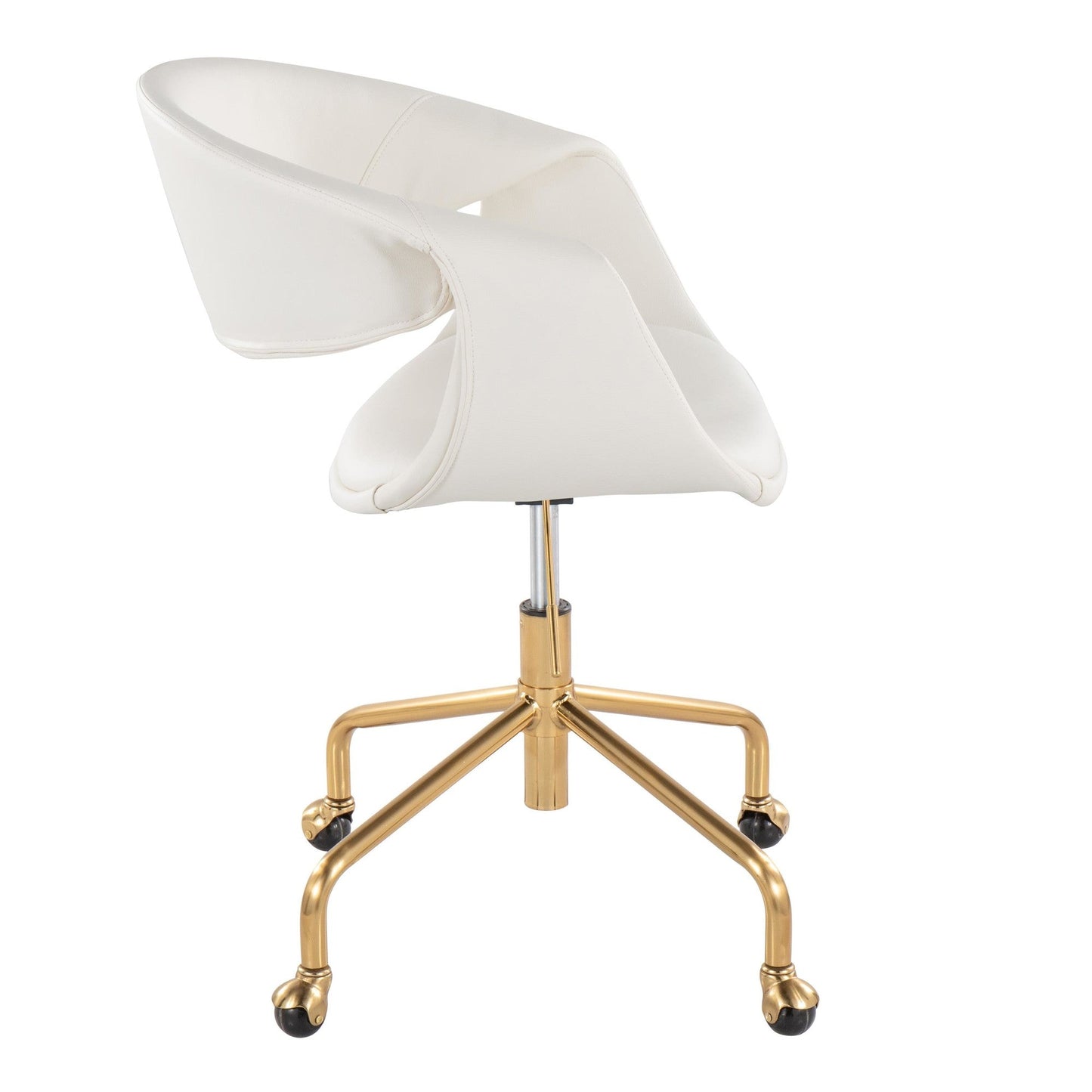 Lumisource Curvo Upholstered 4-star Task Chair