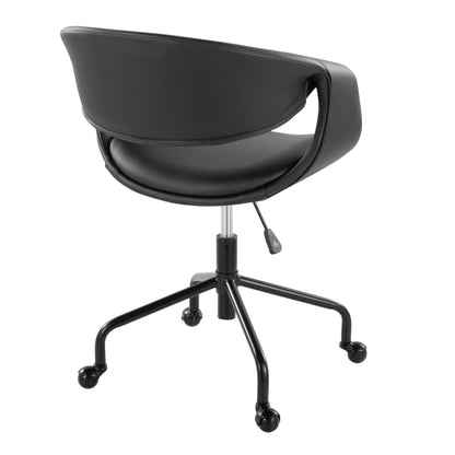 Lumisource Curvo Upholstered 4-star Task Chair