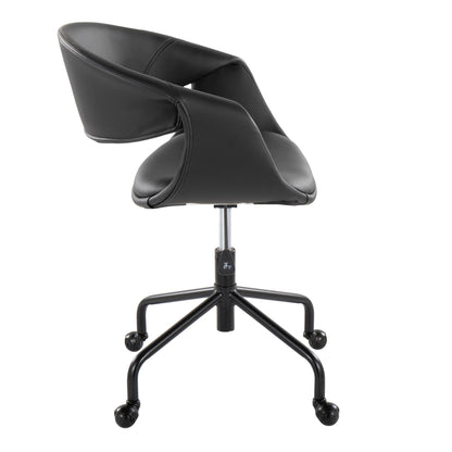 Lumisource Curvo Upholstered 4-star Task Chair