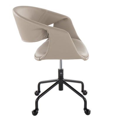 Lumisource Curvo Upholstered 4-star Task Chair