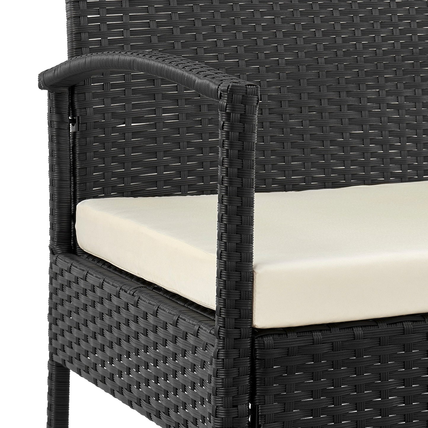 Manhattan Comfort 3-Piece Noli Patio 2- Person Seating Group with End Table