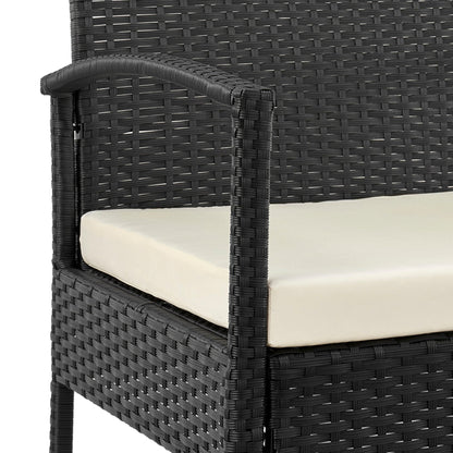 Manhattan Comfort 3-Piece Noli Patio 2- Person Seating Group with End Table