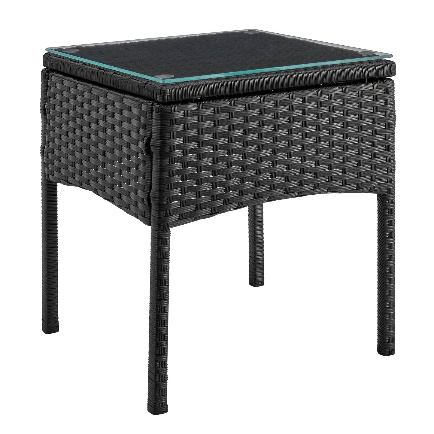 Manhattan Comfort 3-Piece Noli Patio 2- Person Seating Group with End Table