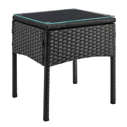 Manhattan Comfort 3-Piece Noli Patio 2- Person Seating Group with End Table