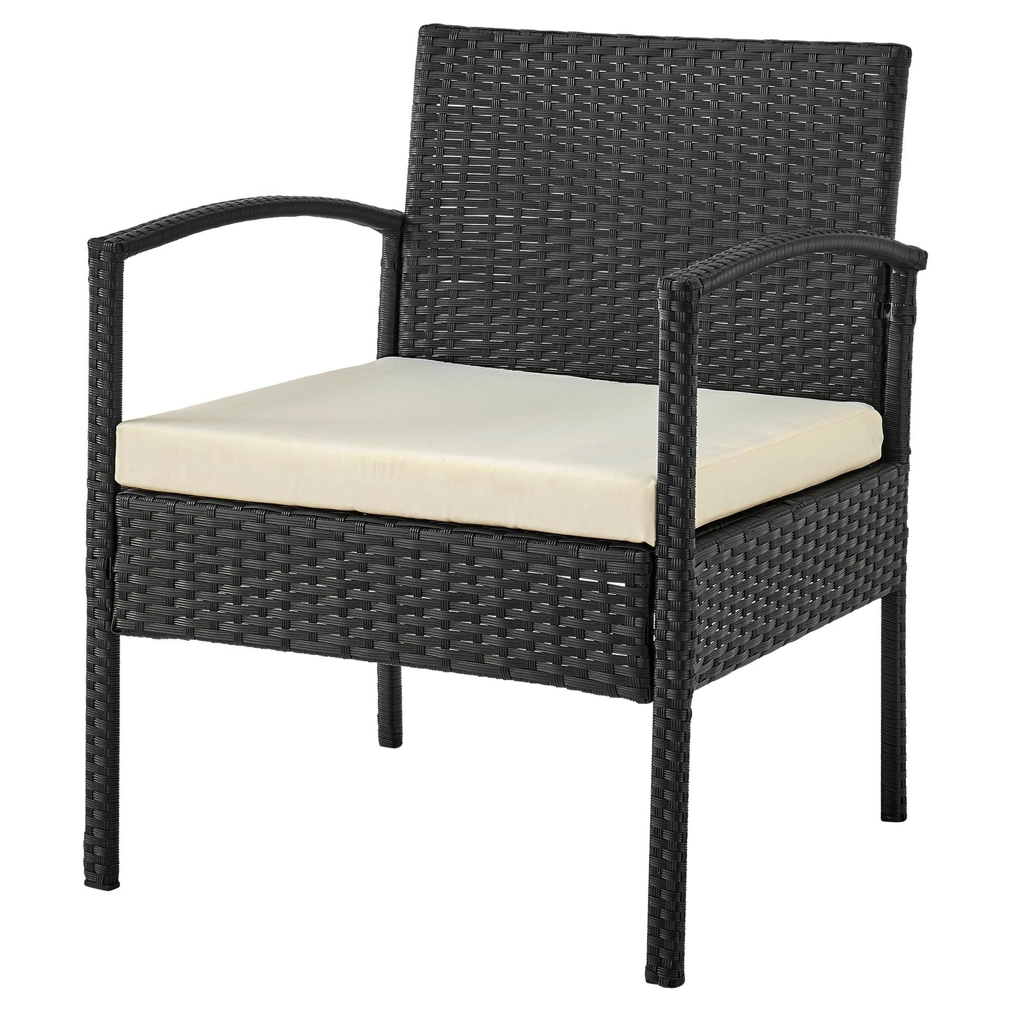 Manhattan Comfort 3-Piece Noli Patio 2- Person Seating Group with End Table