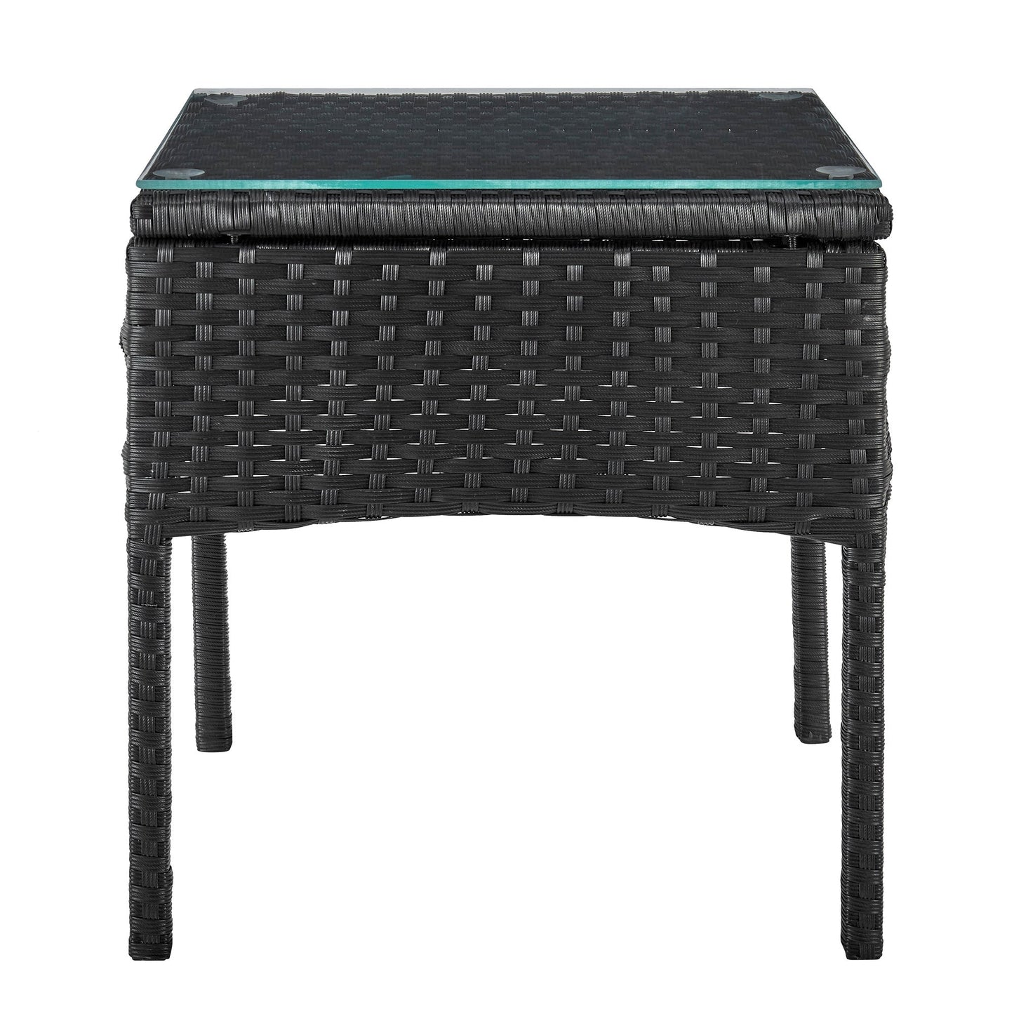 Manhattan Comfort 3-Piece Noli Patio 2- Person Seating Group with End Table