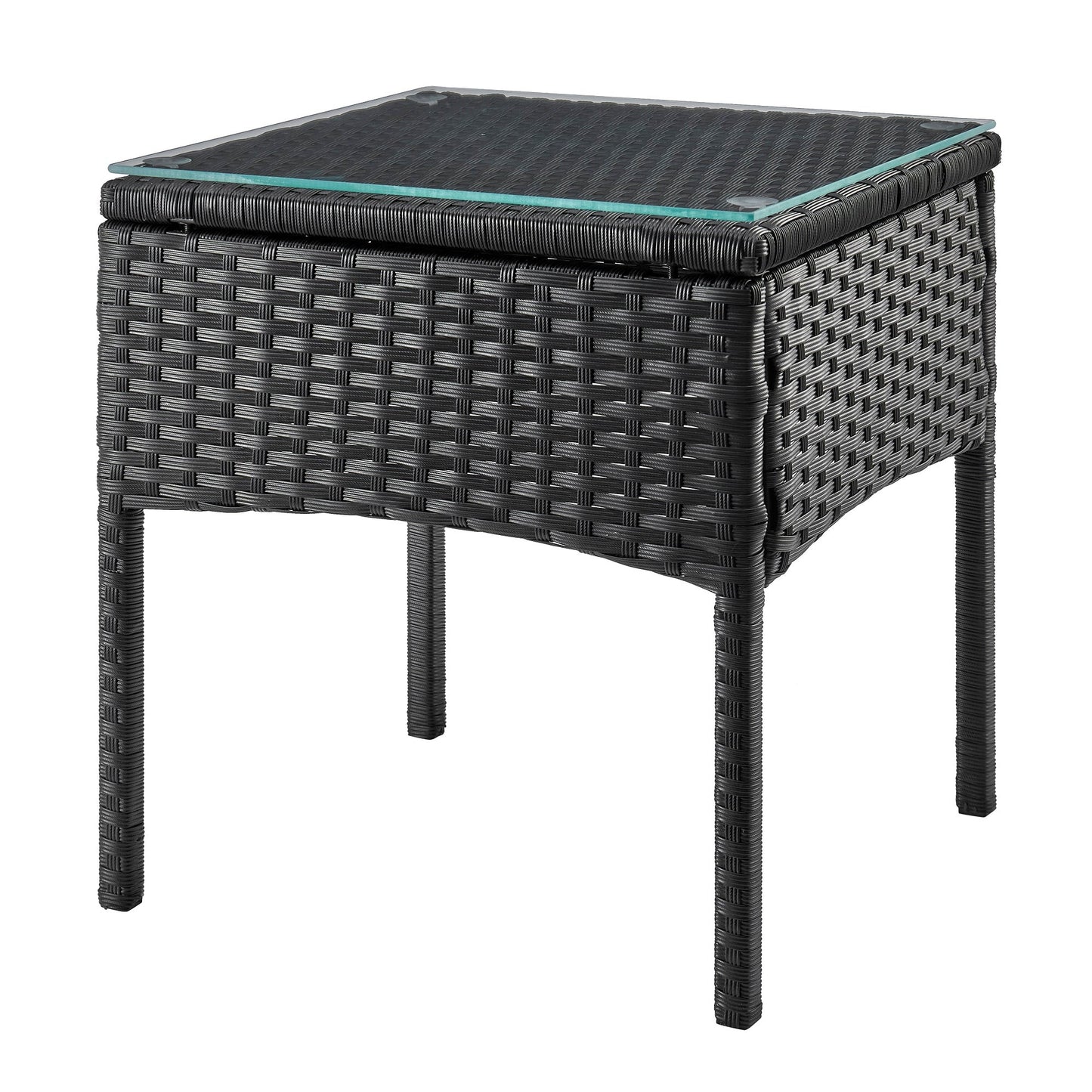 Manhattan Comfort 3-Piece Noli Patio 2- Person Seating Group with End Table