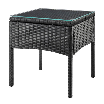 Manhattan Comfort 3-Piece Noli Patio 2- Person Seating Group with End Table
