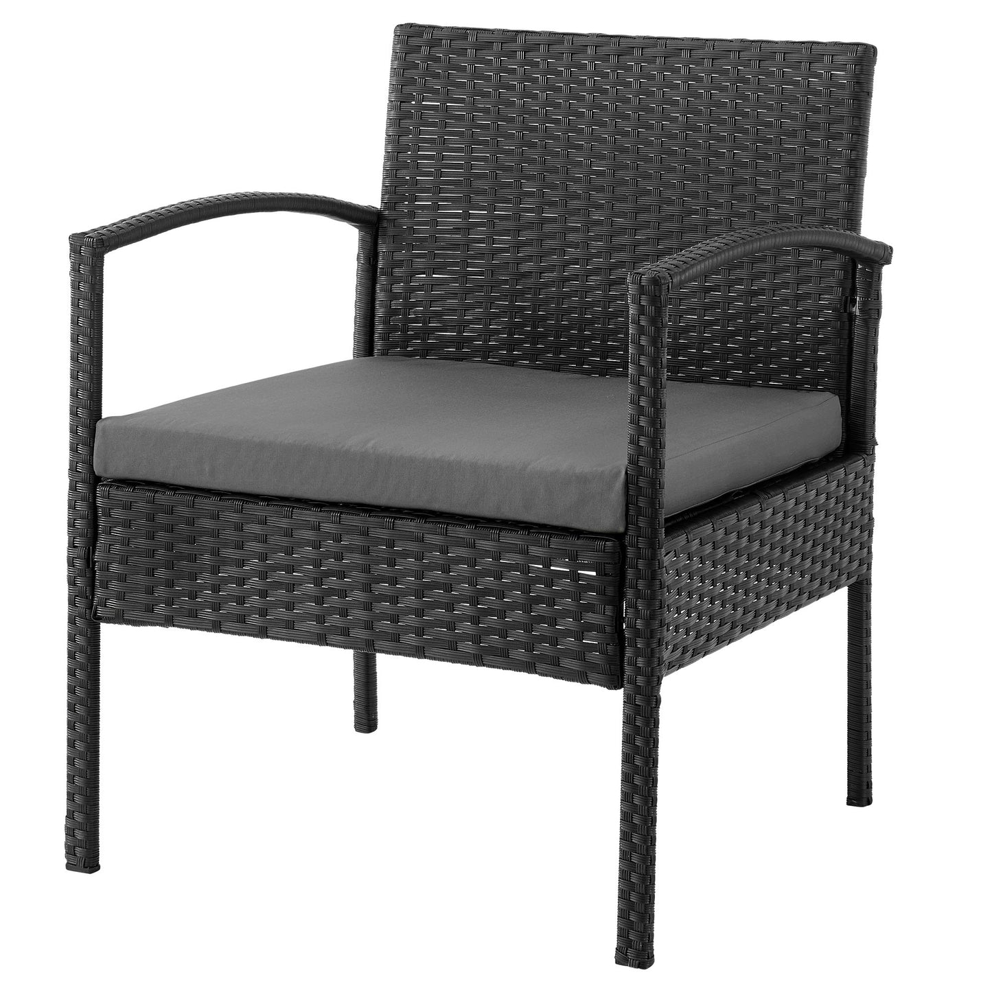 Manhattan Comfort 3-Piece Noli Patio 2- Person Seating Group with End Table
